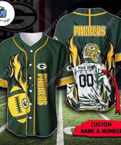 Custom Green Bay Packers Baseball Jersey
