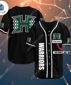 Custom Hawaii Rainbow Warriors Baseball Jersey 2