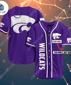 Custom Kansas State Wildcats Baseball Jersey 2