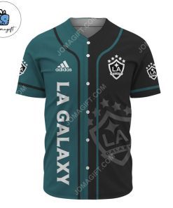 Custom MLS LA Galaxy Baseball Jersey 3