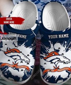Denver Broncos Football Ripped Claw Crocs Clog Shoes