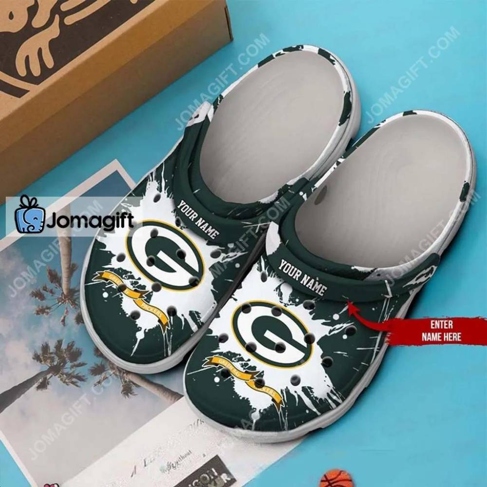 Custom Name Green Bay Packers Crocs - Jomagift