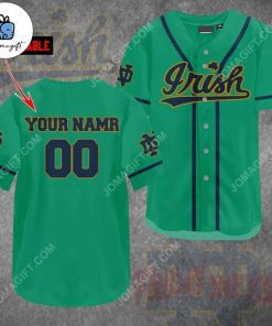 Custom Notre Dame Fighting Irish Baseball Jersey 2