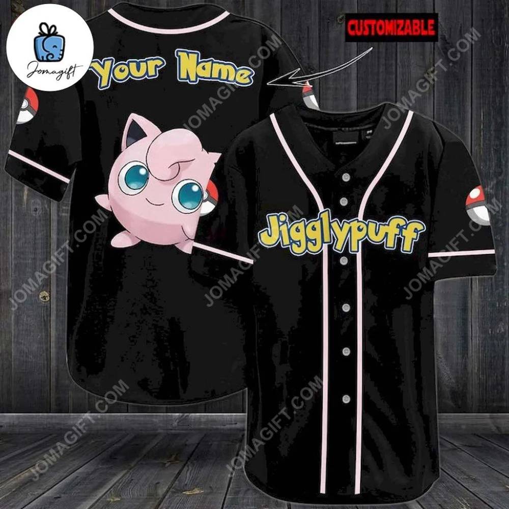 Custom Pokemon Jigglypuff Baseball Jersey
