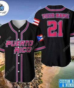 Custom Puerto Rico Baseball Jersey