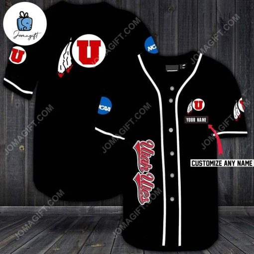 Custom Utah Utes Baseball Jersey