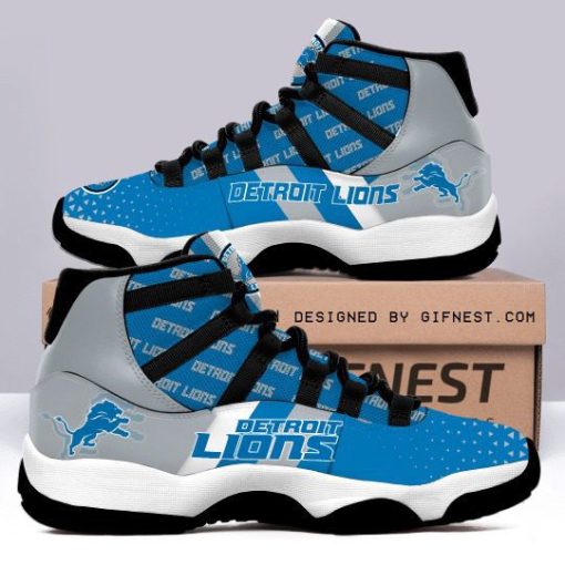 Detroit lions air jordan 11 sneaker Shoes Limited Edition