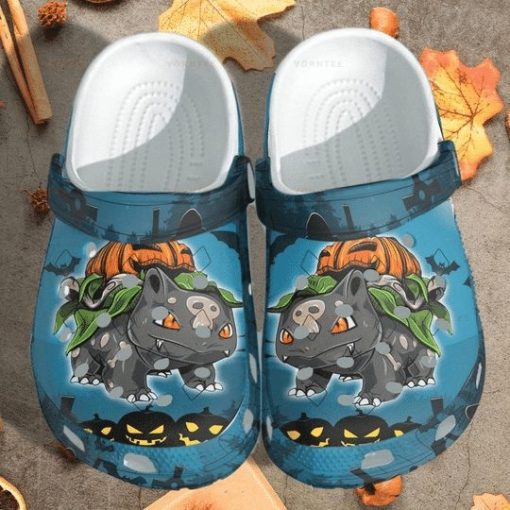 Bulbasaur Pumpkin Halloween Crocs Shoes