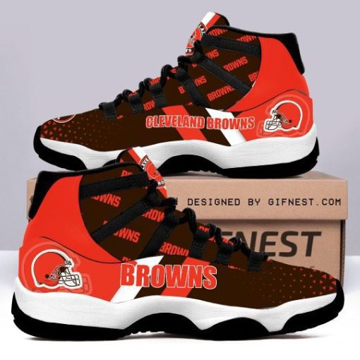 Cleveland Browns Air Jordan 11 Sneaker shoes