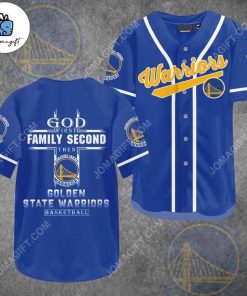 Golden State Warriors Gold Blooded Baseball Jersey - Jomagift