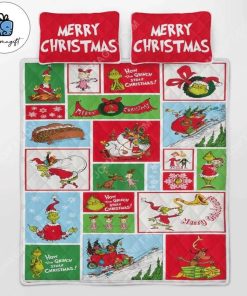 Grinch Merry Christmas Bedding Sets 4
