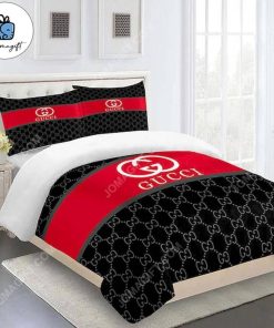 Gucci bedding set red and black 1