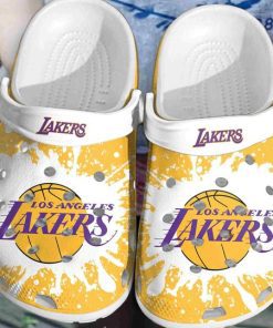 HxBEfLQy Los Angeles Lakers crocs clog crocband 3