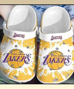 IKA3PUY7 Los Angeles Lakers crocs clog crocband2 3