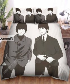 John Lennon Closing Eyes Anime Bed Sheets bedding set 4