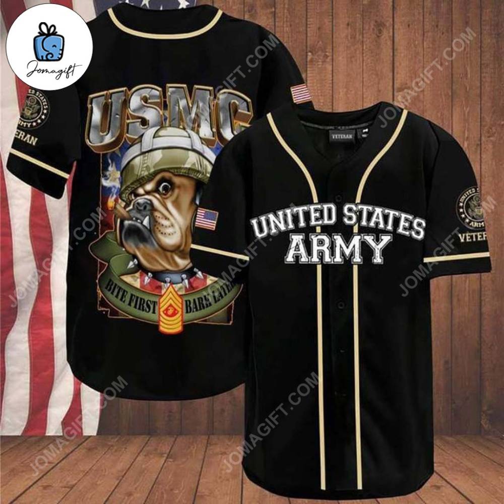 Marine Corps Bulldog Baseball Jersey