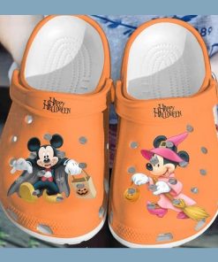 Mickey mouse and Minnie Happy Halloween Crocband Clog Shoes 1 3