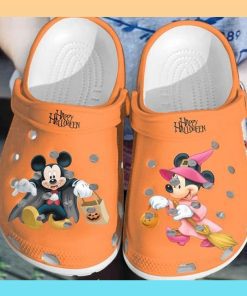 Mickey mouse and Minnie Happy Halloween Crocband Clog Shoes 3 3