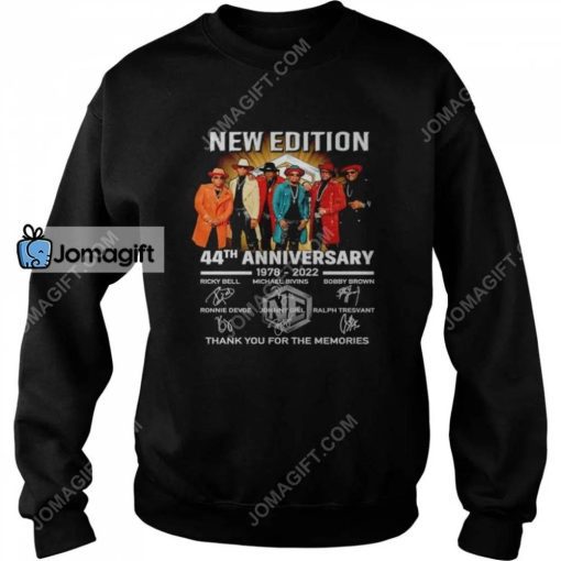 New Edition 44Th Anniversary 1978-2022 Thank You For The Memories Shirt