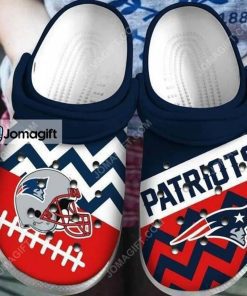 Custom New England Patriots Polka Dots Colors Crocs Clog Shoes