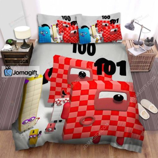 Numberblocks 5, 20, 2, 1 100 And 101 Bed Sheets, Bedding Set