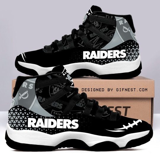 Las Vegas Raiders NFL Personalized Air Jordan 11 Shoes Sneaker - Growkoc
