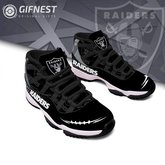 Las Vegas Raiders Custom Name Air Jordan 11 Sneaker Shoes For Sport Fans -  Banantees