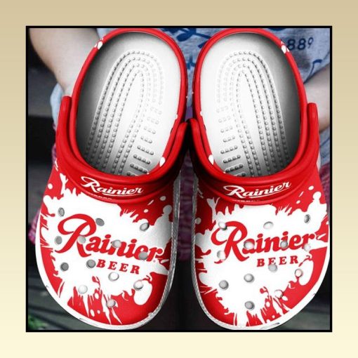 Rainier Beer Crocs Crocband Shoes