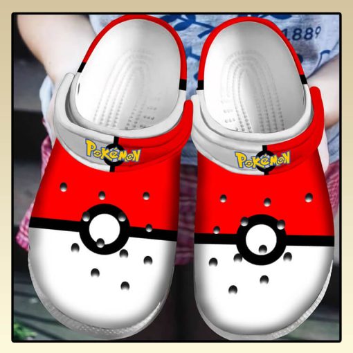 Pokemon Ball Crocs Shoes