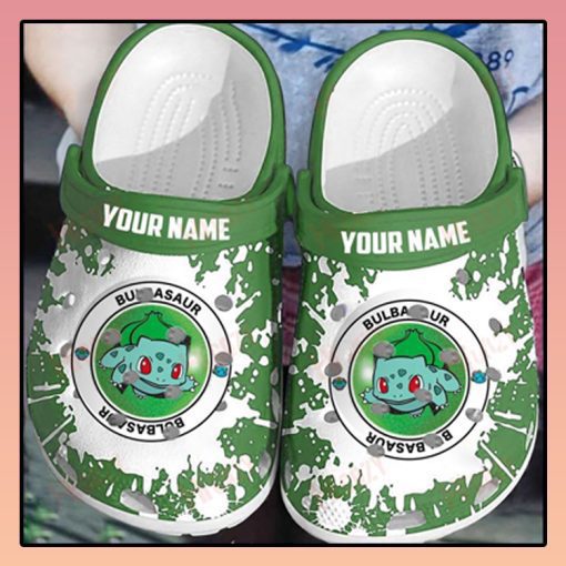 Pokemon Bulbasaur Custom Name Crocs Shoes