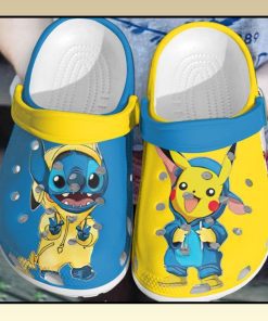RZ6rWlG2 Baby Stitch and Pikachu crocs clog crocband3