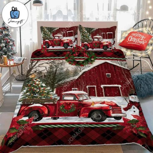 Red Truck Christmas Bed Sets