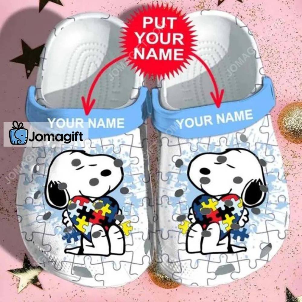 Custom Name Snoopy Crocs