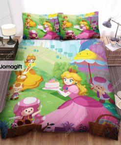 Super Mario Princess Peach Princess Daisy bed sheets bedding set 4