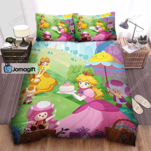 Super Mario Princess Peach & Princess Daisy, Bed Sheets, Bedding Set