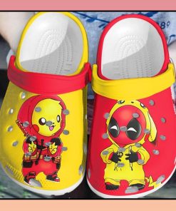 TEu1fZ91 Baby Deadpool and Pikachu crocs clog crocband2