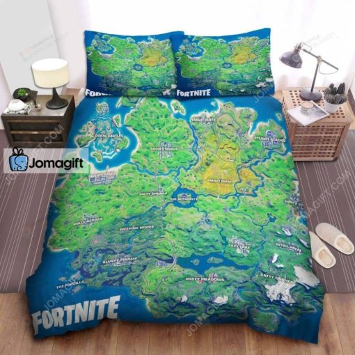 Fortnite Map Bed Set