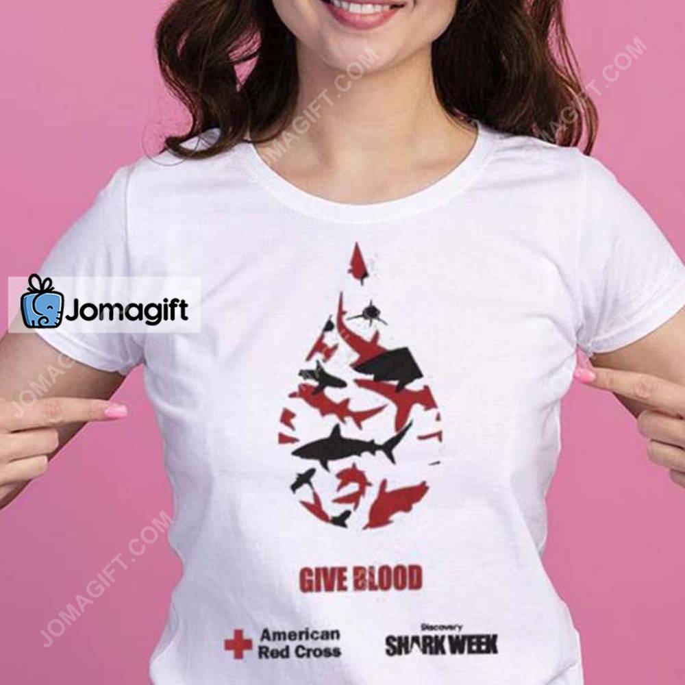 Red Cross Shark Week Shirt