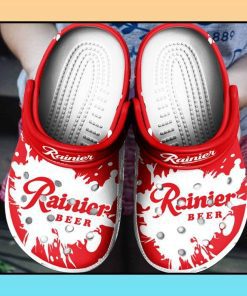 u1TVYx54 18 Rainier Beer Crocs Crocband Shoes 3