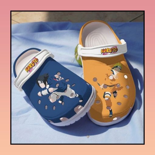 Naruto and Sasuke Crocs Shoes