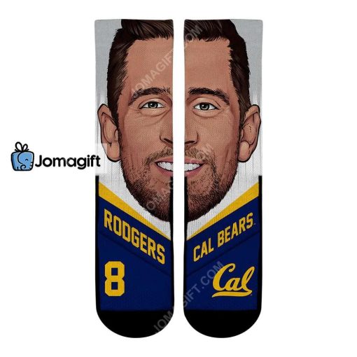 Aaron Rodgers Cal Golden Bears College Game Face Socks