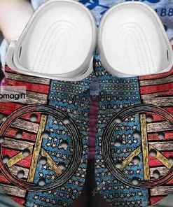 America Hippie Crocs Clog Shoes 1
