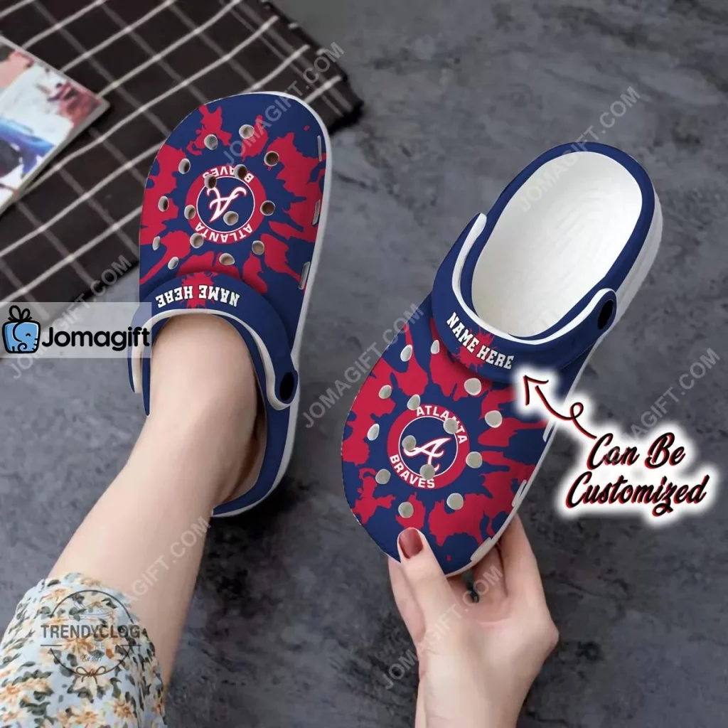 Atlanta Braves Color Splash Crocs Clog Shoes - Jomagift
