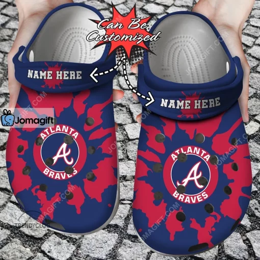 Atlanta Braves Color Splash Crocs Clog Shoes