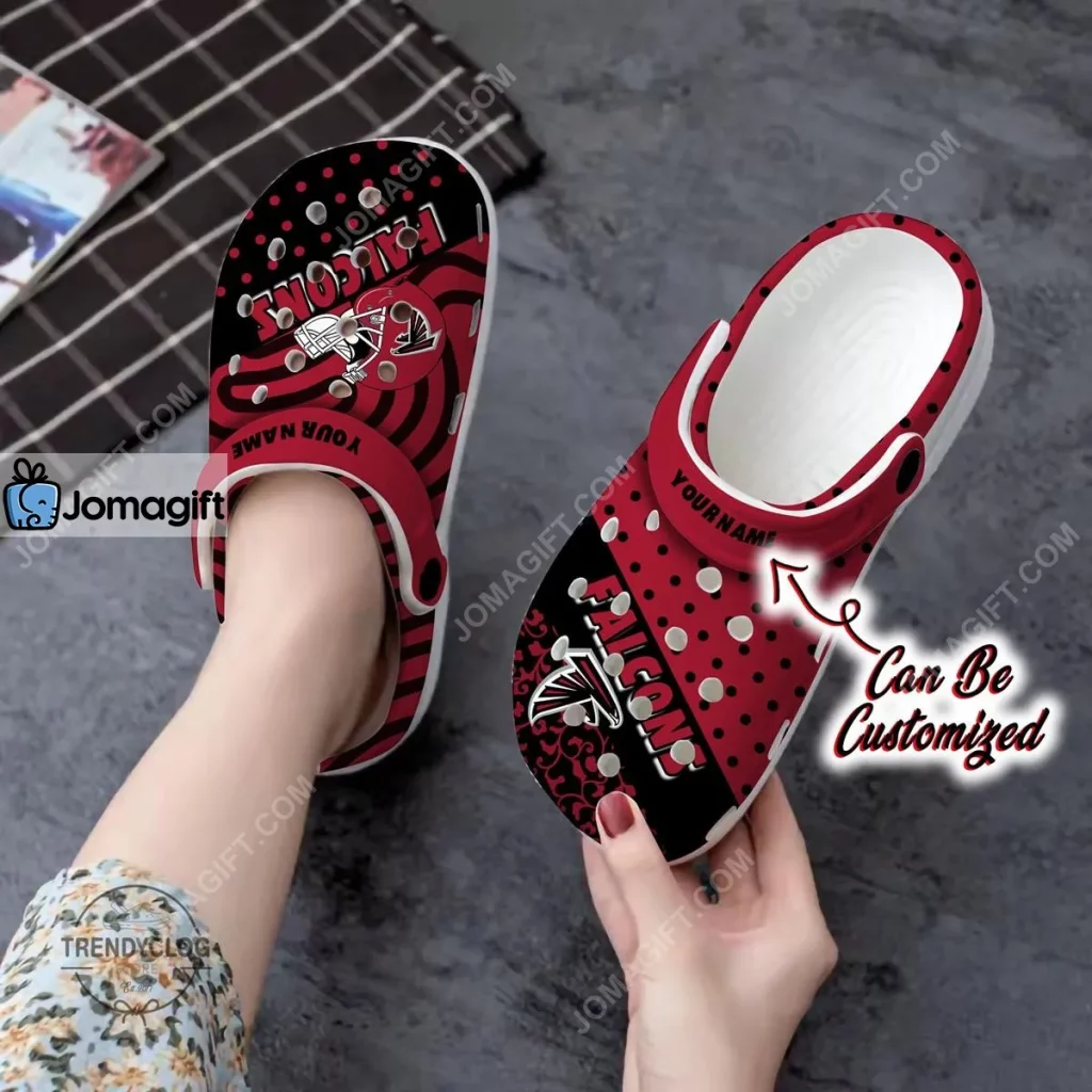 Atlanta Falcons Polka Dots Colors Crocs Clog Shoes 1