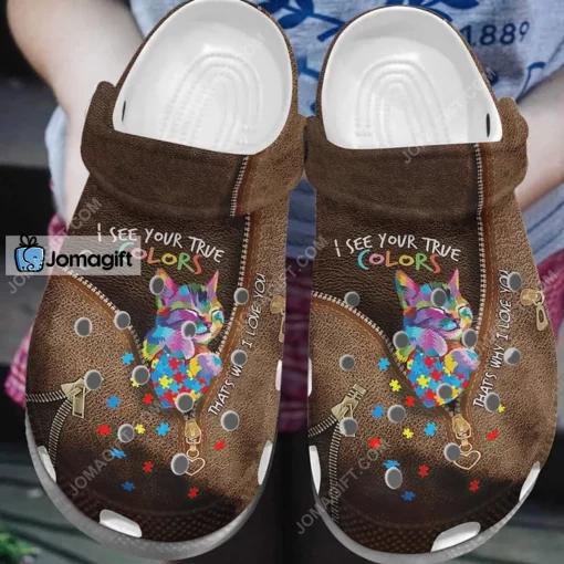 Autism True Colors Crocs Shoes