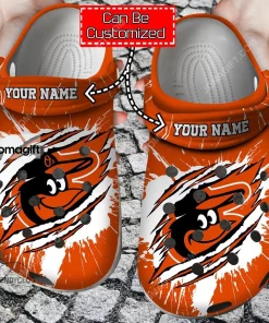 Baltimore Orioles Ripped Claw Crocs Clog Shoes 2