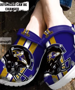 Baltimore Ravens Helmets Crocs Clog Shoes