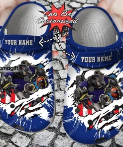 Baltimore Ravens Helmets Crocs Clog Shoes