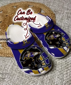 Baltimore Ravens Team Helmets Crocs Clog Shoes 1